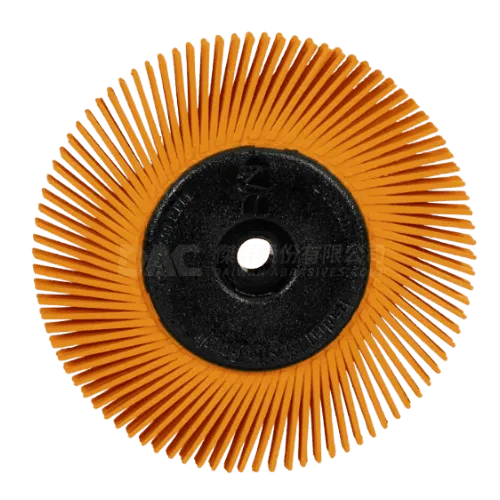 Scotch-Brite™ 精密小旋風研磨刷，PN-RB，80+，152.4 毫米 x 12.7 毫米 x 25.4 毫米（6 x 1/2  x 1 英寸）TA ，帶法蘭，5 件/箱